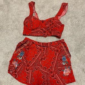 Shorts and a crop top set